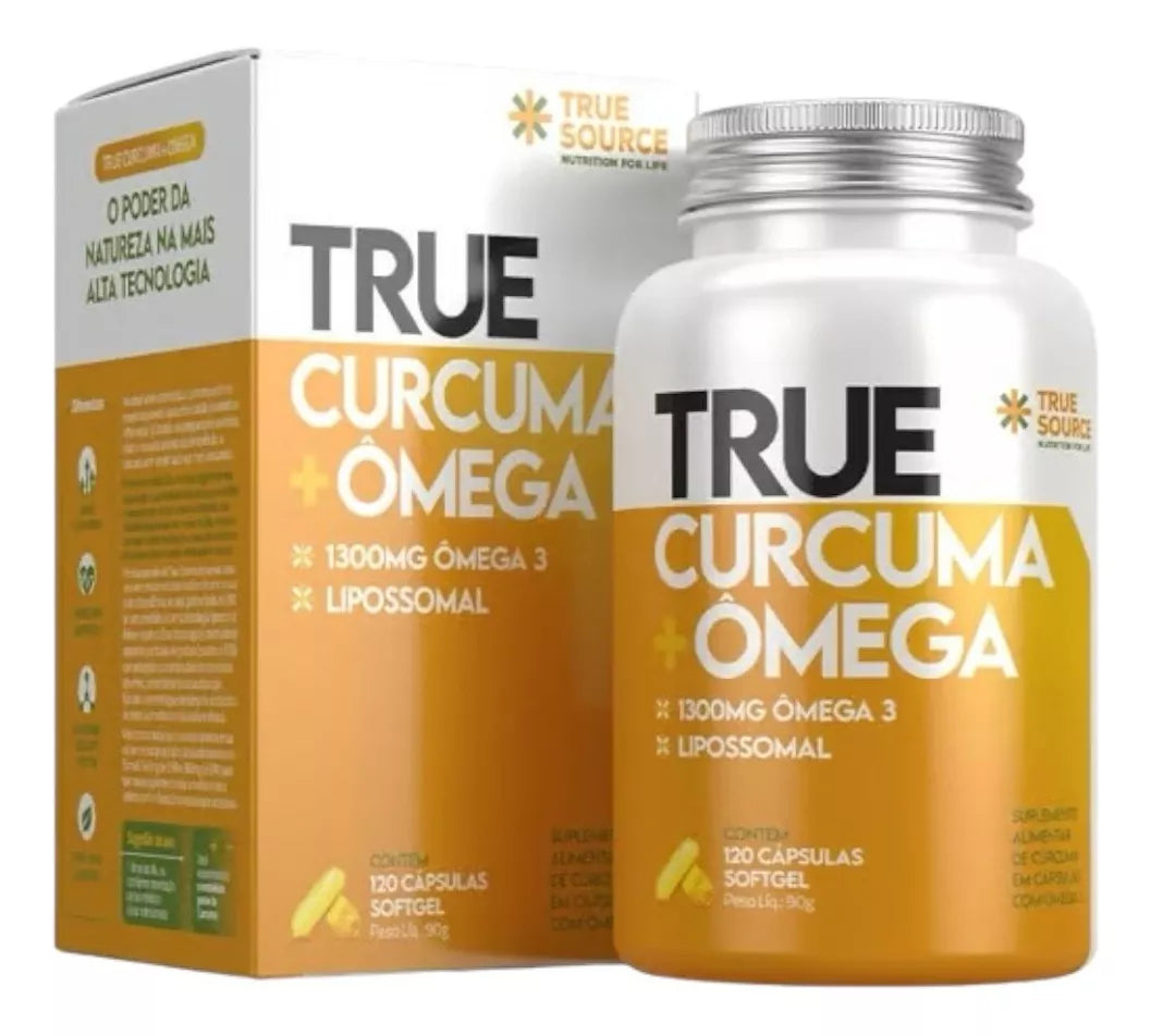 True Curcuma + Ômega True Source 120 Cápsulas (90g)